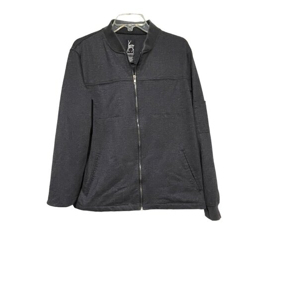 Kane & Unke Men's Jacket Full Zip Long Sleeve Classic Black Size L - Picture 1 of 5